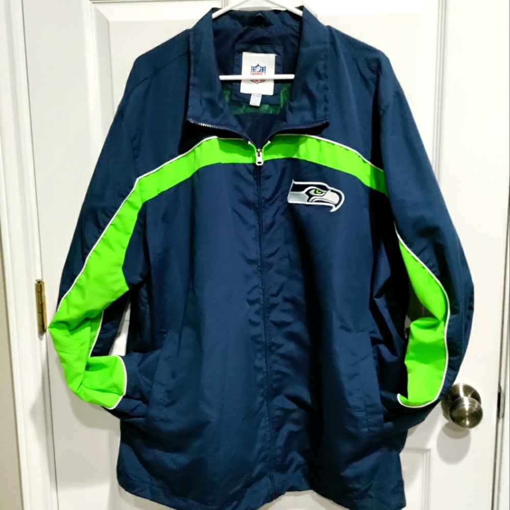 EUC NFL Seattle Seahawks windbreaker jacket  men's size XXL